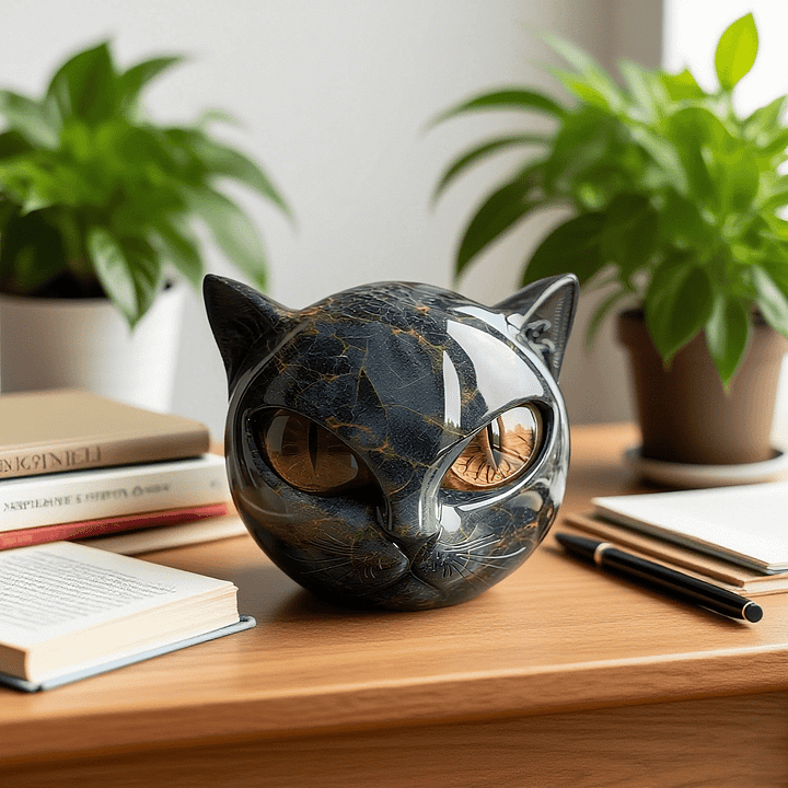 Mysthéra – Bezaubernde Katzenskulptur