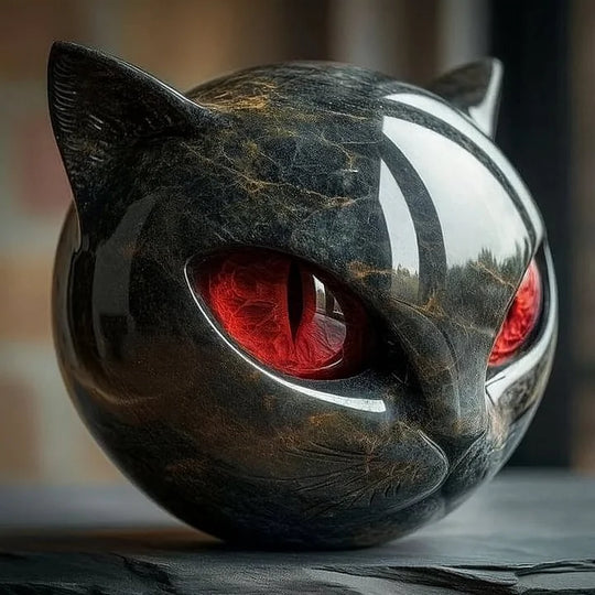 Mysthéra – Bezaubernde Katzenskulptur
