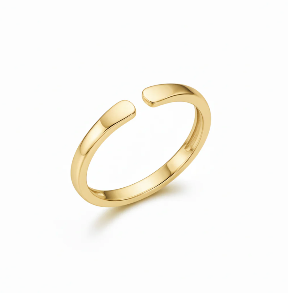 1+1 GRATIS – Verstellbarer Ring mit Initiale
