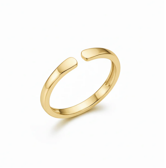 1+1 GRATIS – Verstellbarer Ring mit Initiale