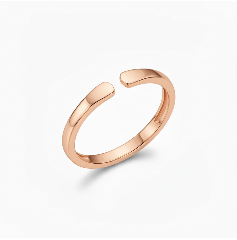 1+1 GRATIS – Verstellbarer Ring mit Initiale
