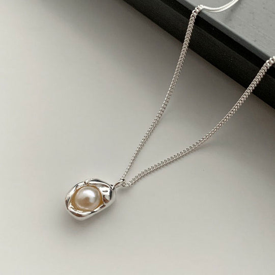 Vintage-Schmuck aus Muranoglas: Halskette mit hängender Perle
