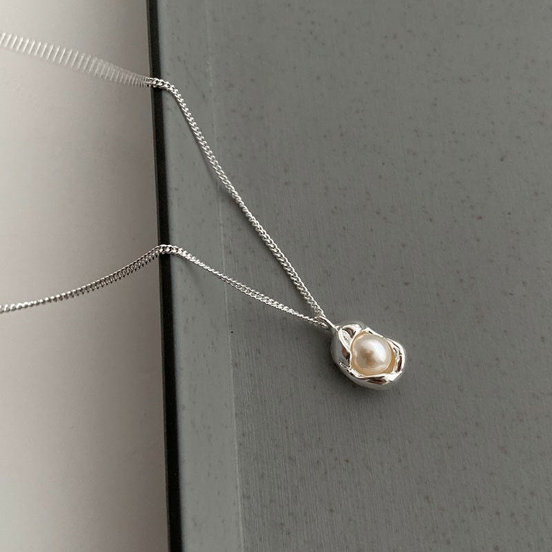 Vintage-Schmuck aus Muranoglas: Halskette mit hängender Perle