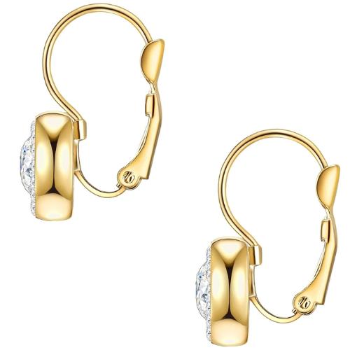 Eveline – Luxuriöse Vintage-Ohrringe mit Opal und goldfarbenen Details