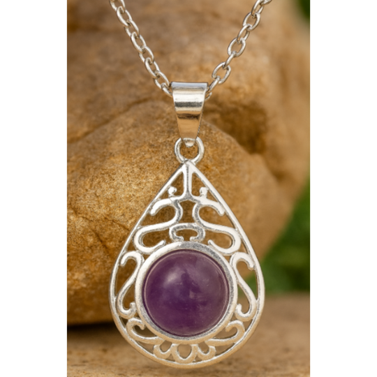 Ametist – Amethyst-Halskette