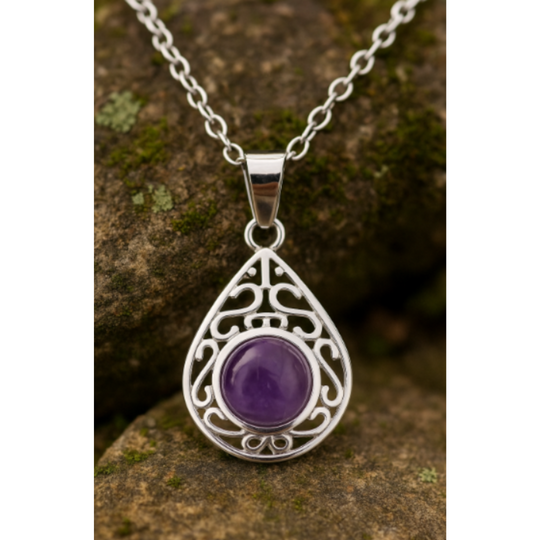 Ametist – Amethyst-Halskette