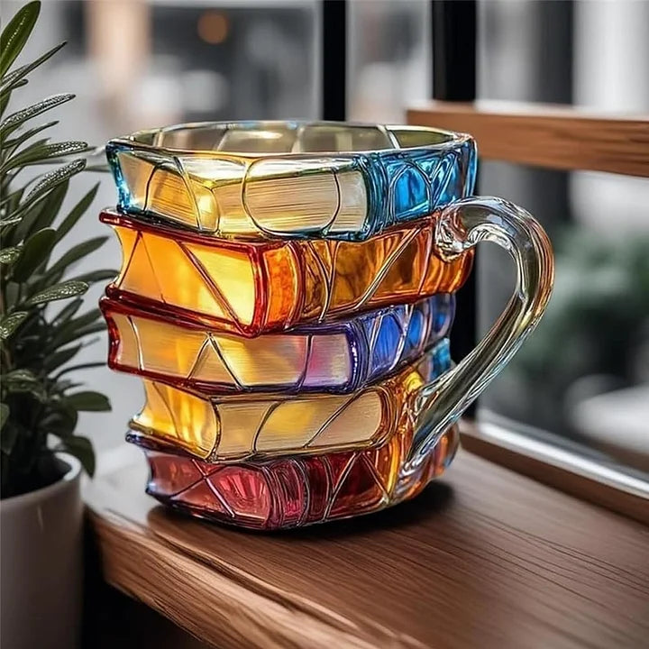 Handgefertigte 3D-Tasse „Lesefreude“ – Originaldesign