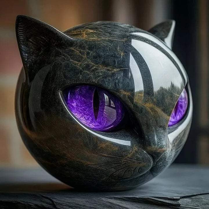 Mysthéra – Bezaubernde Katzenskulptur