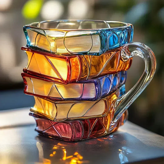 Handgefertigte 3D-Tasse „Lesefreude“ – Originaldesign