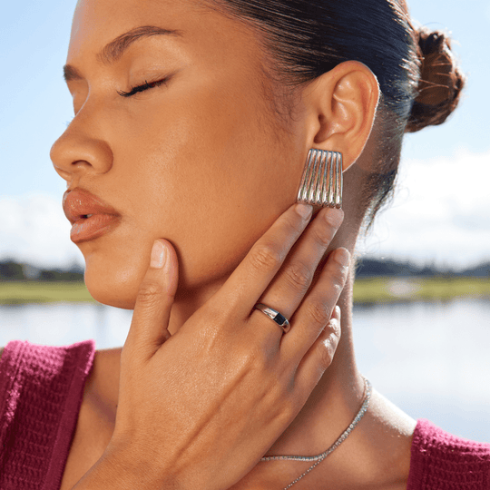 Ember – Silberring mit Smaragd