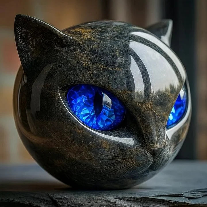 Mysthéra – Bezaubernde Katzenskulptur