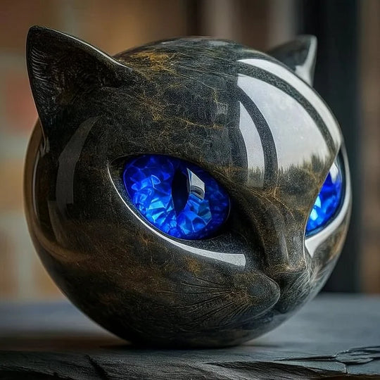 Mysthéra – Bezaubernde Katzenskulptur